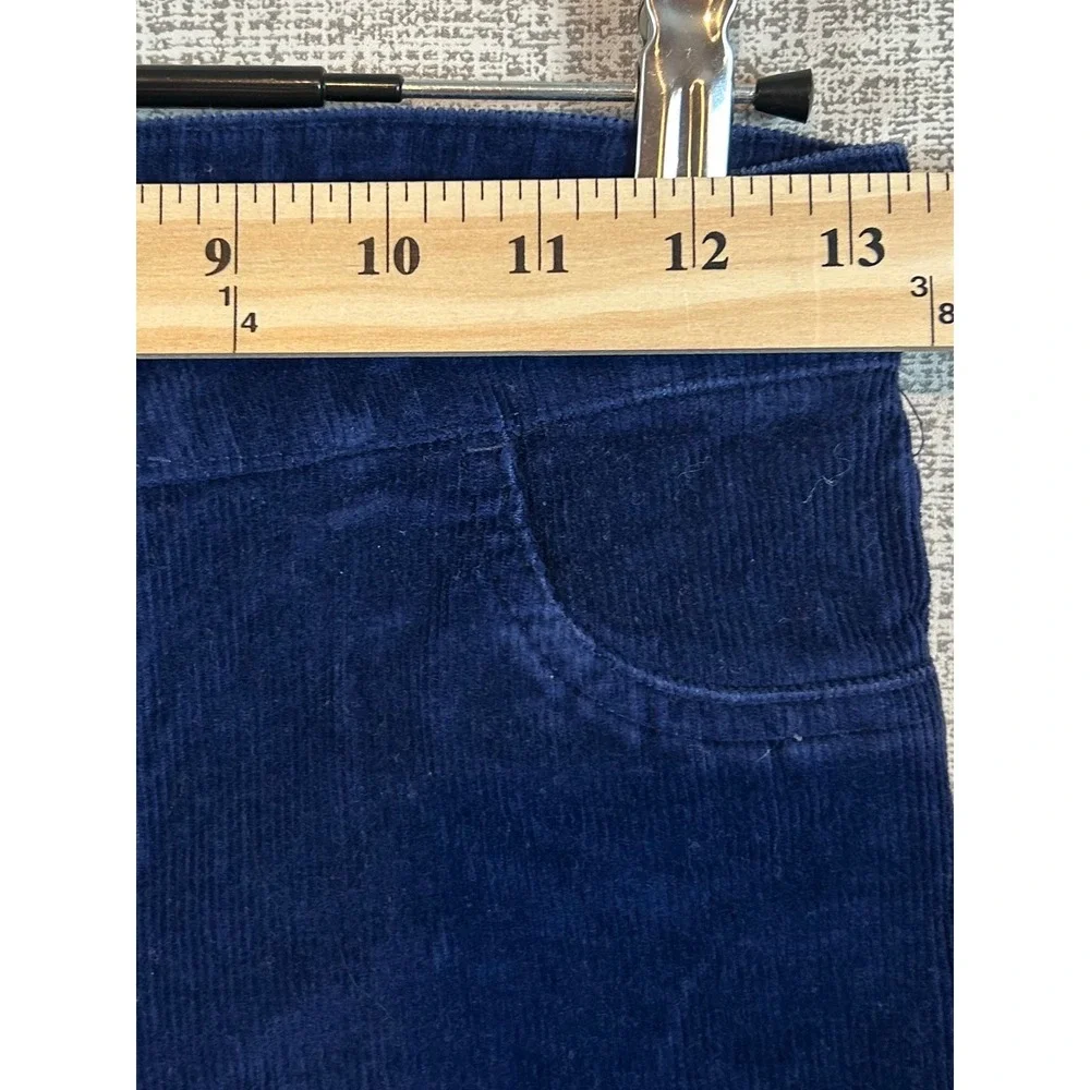 Vineyard Vines Kids Navy Blue‎ Corduroy Pants Size 12 Raw Hem Adjustable Waist